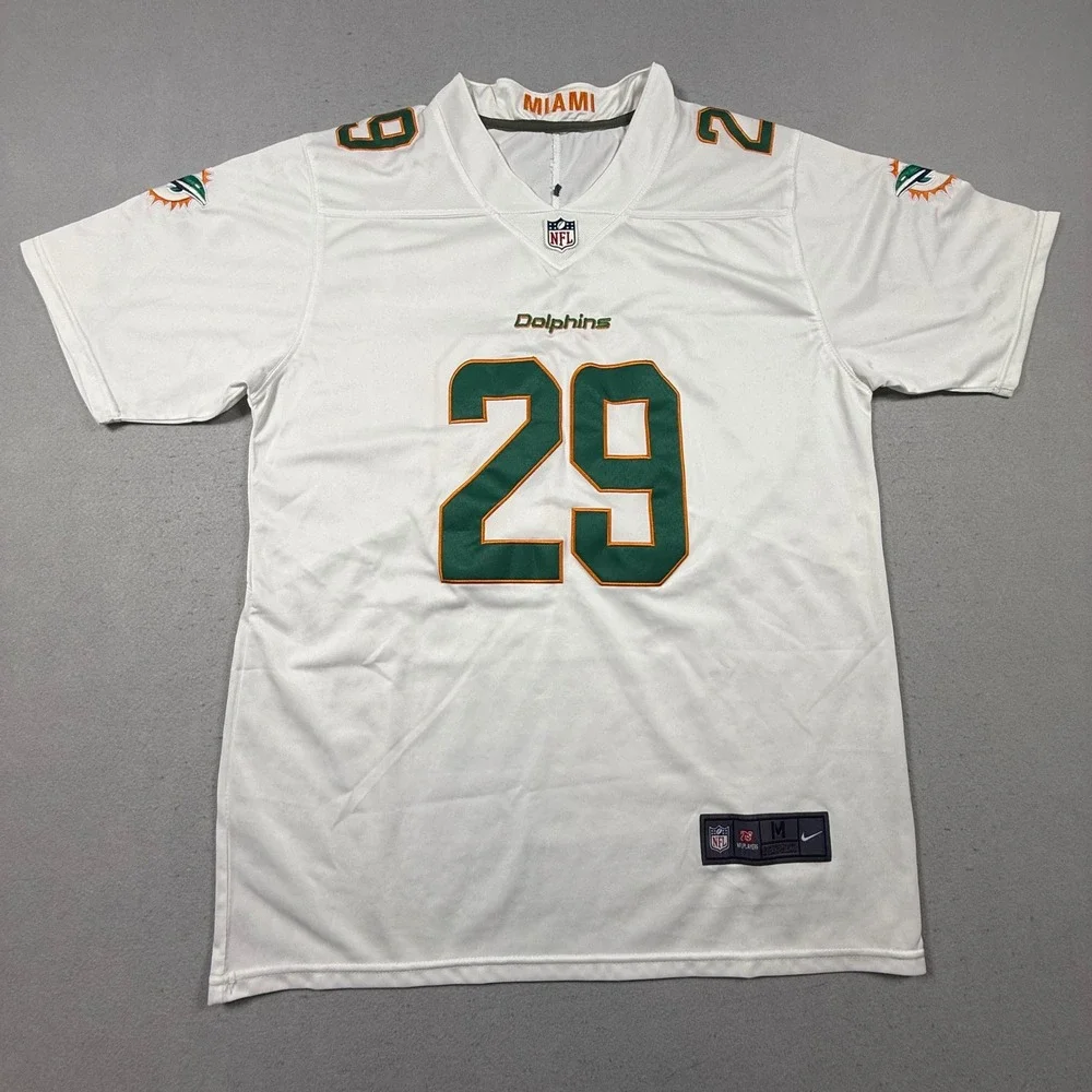 Nike Mens Miami Dolphins Minkah Fitzpatrick 29 Football Jersey White Medium